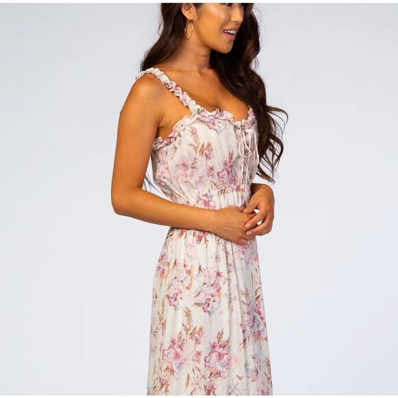 Lovestitch Pink Floral Maxi Dress - Picture 6 of 16
